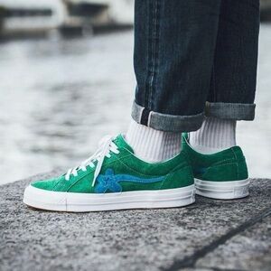 Golf Le Fleur x Converse One Star Ox Jolly Green Shoes